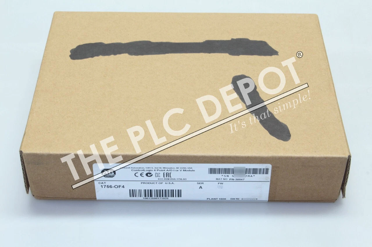 NEW OPEN BOX Allen Bradley 1756-OF4 ControlLogix Analog Output Module