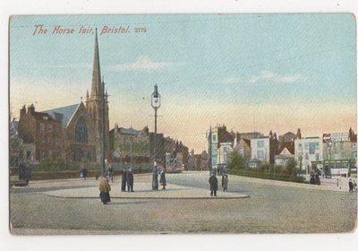 Postkarte Bristol, Die Pferdemesse, B143