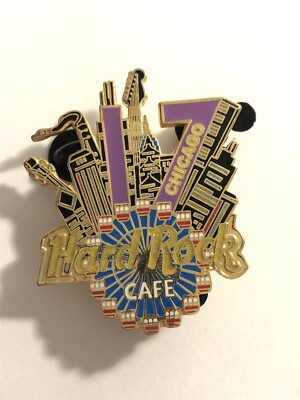 Hard Rock Cafe Chicago 17th Anniversary Pin LE (B6)