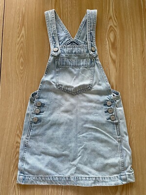 Gap Kids Girl Denim Pinafore Dress Small Light Blue 5 6 7 years old  Sundress | eBay