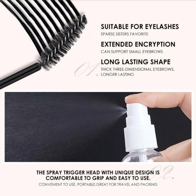 Black Brown Eyebrow Shaping Soap Long Lasting Eye Brow Styling Gel Wax with Brus - Image 3 of 4