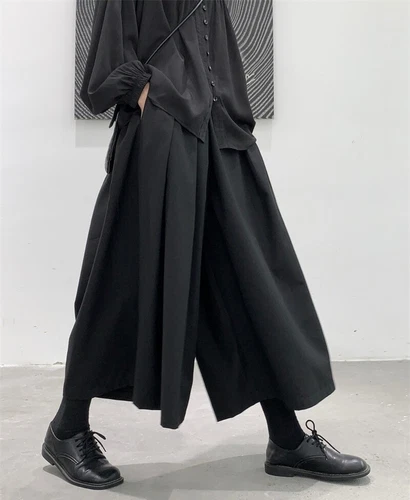 Damen Street Style lockere Hose weites Bein japanische Freizeithose Rock Hose - Bild 9 von 13