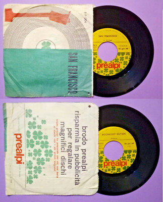 7'' 45 Giri J.PHILLIPS/BRAHMS San Francisco/Moonlight Gitarre ITALIEN Vinyl Vinyl Vinyl
