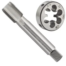 3/4"-20 UNEF HSS Tap And Die Set 3/4 x 20 UNEF Machine Thread Tap And Round T...