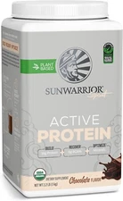 Sunwarrior Pre & Post Workout Active Protein Vegan - Chocolate Protein, 2.2 lbs