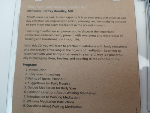 DUKE INTEGRATIVE MEDICINE MINDFULNESS BASED STRESS REDUCTION Meditation 5 CD Set - 第 9/16 張圖片