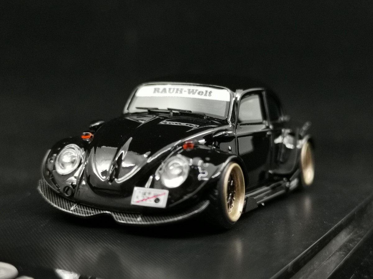 RWB ブラック レジン製1/64 New 1:64 Model Robert Design RWB Volkswagen Beetle Black