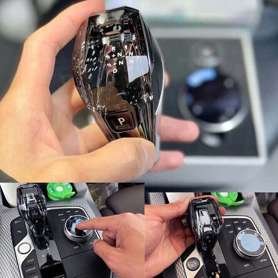 3PCS Crystal Gear Shifter Knob Kit COLOR M for BMW G30 G31 G11 G12 5 6 7 Series  - Image 2 of 4