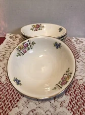 Homer Laughlin Nautilus-Cunningham Pickette-Colonial-Set Of 6-6” Cereal  Bowls