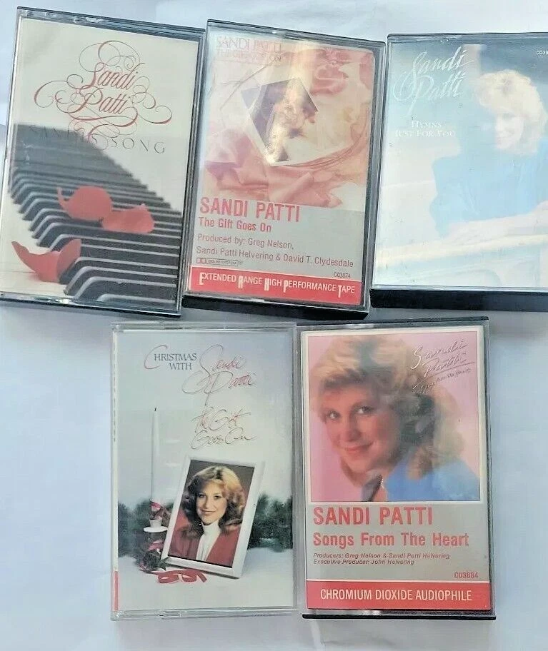 vintage Sandi Patti Audio Cassette Tapes Lot Gospel Christmas Worship Music Foto 2 de 4