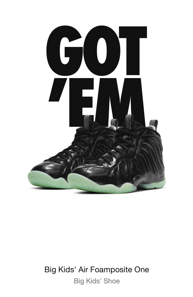 nike air foamposite one black barely green