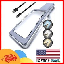 6X Magnifying Glass with Ergonomic Handle & 16 Ultra-Bright LEDs - Rechargeable