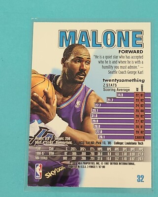 Karl Malone Utah Jazz Basketball Card Shop Our Store Bargain Bin