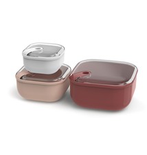 ROTHO 3er-Set Lunchbox Vesperdose rund ELA 2l...