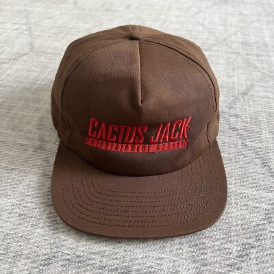 Travis Scott x Nintendo Entertainment System Cactus Jack Brown SnapBack Game Hat