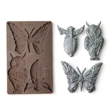 Silicone Molds for Resin ReDesign Prima CLIO Moth Owl Craft Fondant Epoxy Clay