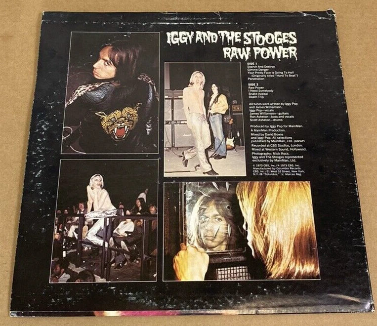 IGGY POP & THE STOOGES - RAW POWER - 1976 RE VINYL LP (TB-576) - Image 4 of 4