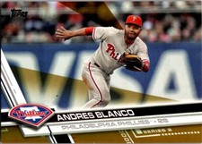 2017 Topps Series 2 #690 Andres Blanco - Philadelphia Phillies GOLD /2017