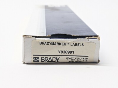 Brady WM-27-PK Vinyl Cloth Wire Marker Y930991 LOT OF 12 Sheets