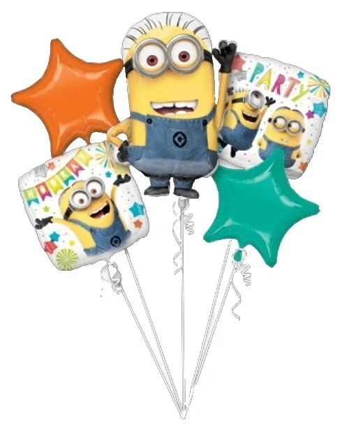 Minions Birthday Party Foil Balloons