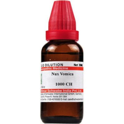 Willmar Schwabe Homeopathy  Nux Vomica  (30 ML) (Select Potency)