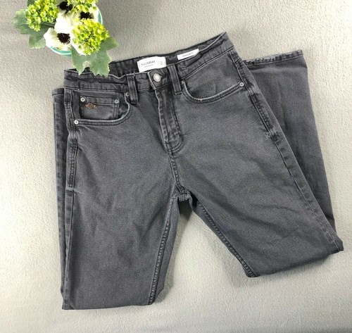 Pull Bear Mens 38x29 Black Straight Leg 