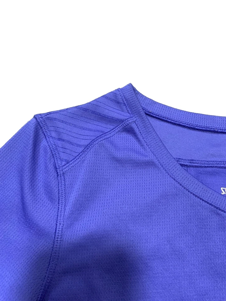 Camisa Spalding para mujer verde mediana Speed-Dri ropa deportiva cuello en V manga corta Foto 4 de 4