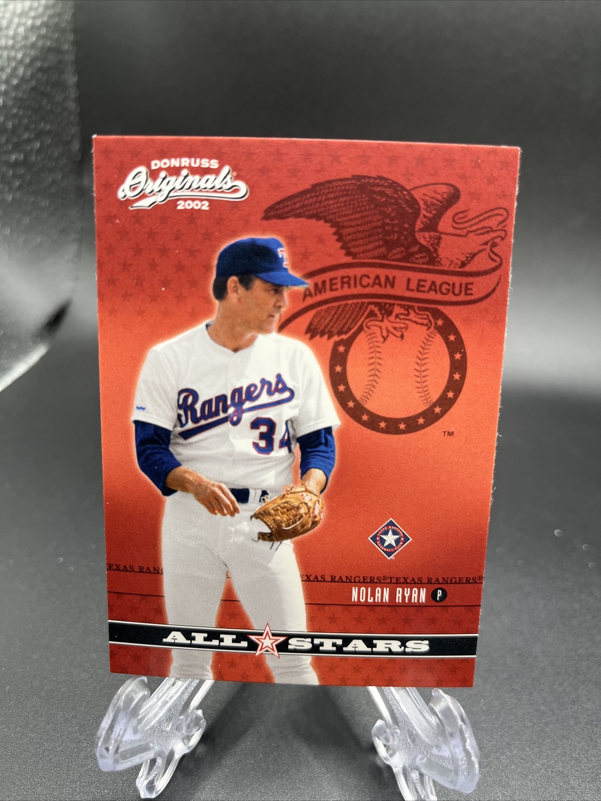 2002 DONRUSS ORIGINALS ALL-STARS #AS-14 - Nolan Ryan - Texas Rangers HOF -*6239