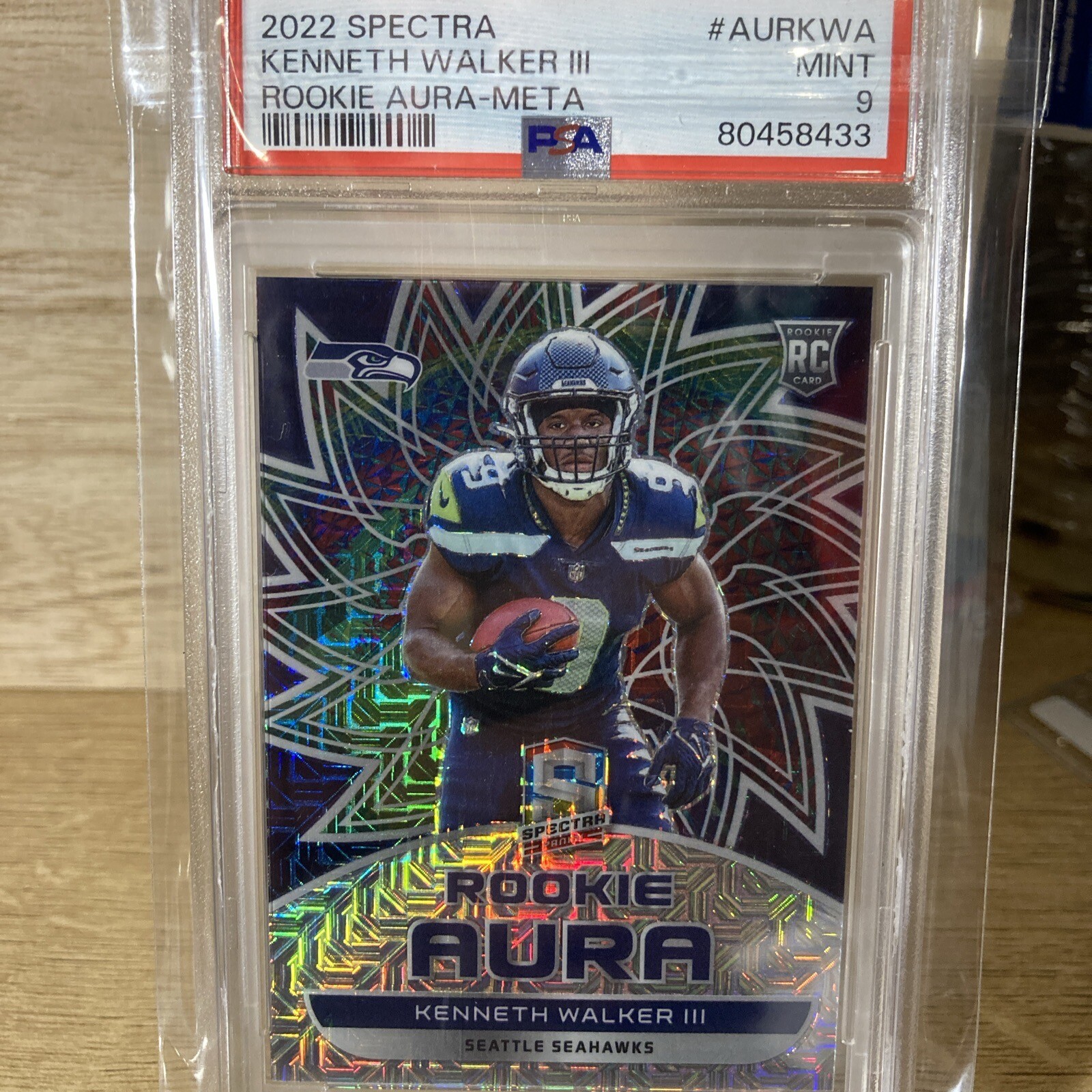 Kenneth Walker III Panini Spectra Rookie Aura #AURKWA Meta