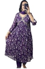 Purple Alia cut Kurti jaipuri kurti code 1