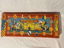 Crescent Toys Tin Castle Set RARE Original Box V-1