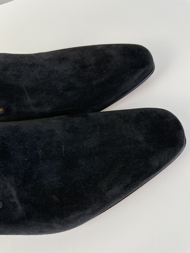 Christian Louboutin Marquees Black Velvet Loafer Men’s Size 45/US 12 - Picture 10 of 17