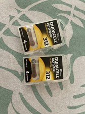 2 4-Packs 8 Duracell Activair Hearing Aid Batteries Size 312 EXPIRE 2027