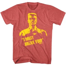 Rocky Ivan Drago Must Break You Men's T Shirt Dolph Lundgren Soviet Boxing Champ