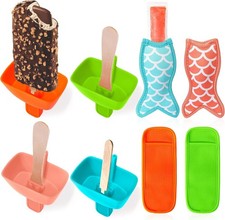 sicle Holders Ice Sleeves Set for Kids, Reble Silicone