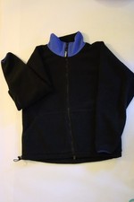Vintage Campmor Full Zip Fleece Jacket Black/Blue - Size Large - MADE IN USA