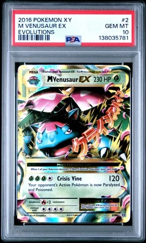 2016 Pokemon Xy Evolutions #2 M Venusaur Ex Evolutions PSA 10
