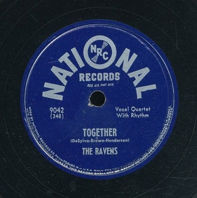 78tk-R&B vocal Group-NATIONAL 9045-Ravens-(Until the real thing comes along)