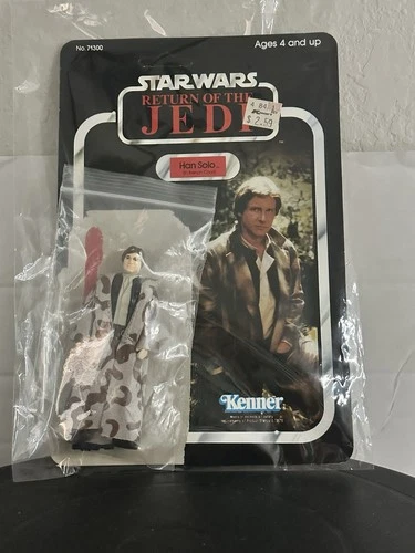 1983 Kenner Han Solo (In Trench Coat) Action Figure ROTJ Original Complete