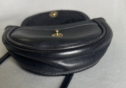 Mini Bolso Bandolera Coach 9826 Pequeño Cuero Negro De Colección Usado - Imagen 8 de 18