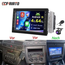 Android 15 CarPlay Für VW Golf 4 Bora 1J MK4 1998-2006 Autoradio GPS +KAM 4G+64G