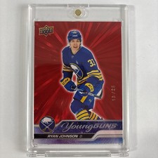 2023-24 Upper Deck Extended Ryan Johnson #719 Young Guns Red Outburst #/25 MINT