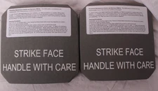 2 LTC Enhanced Side Ballistic Plates Surplus Military - ceramic strike face