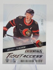 2024-25 Upper Deck Credentials Ticket Access Acetate Brady Tkachuk /99