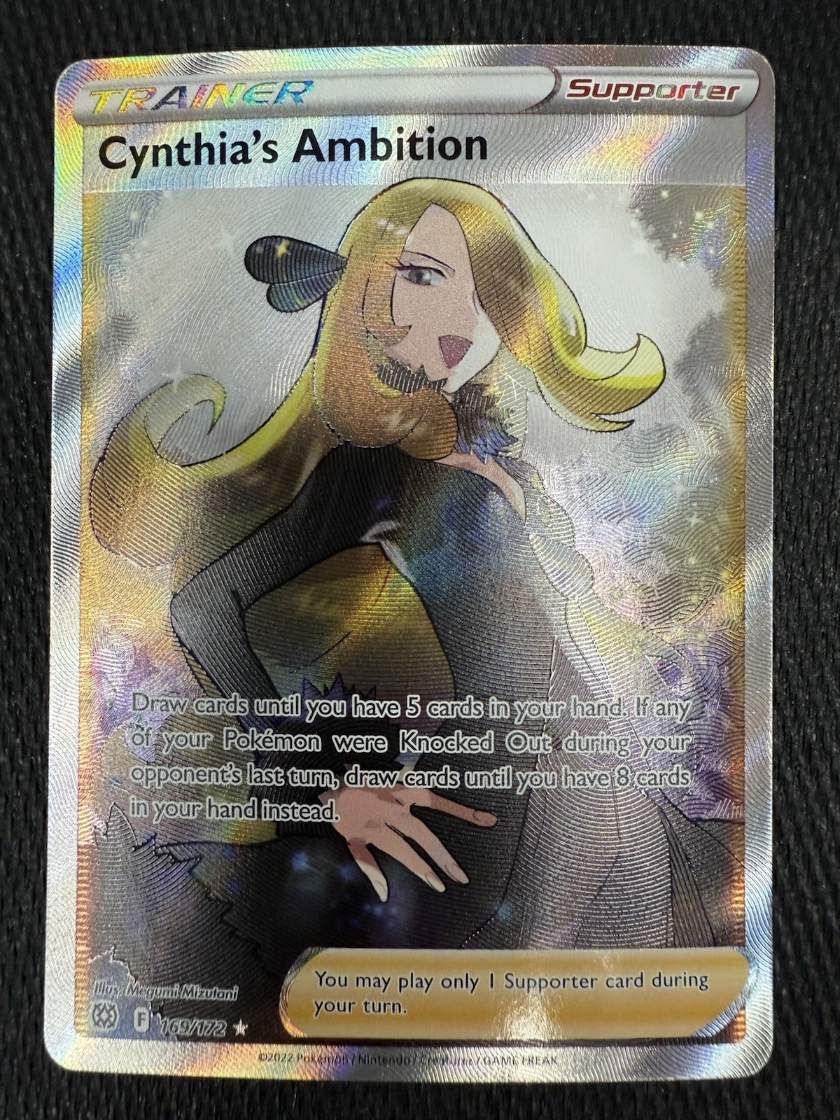 Cynthia’s Ambition 169/172  Full Art Trainer Brilliant Stars Pokémon