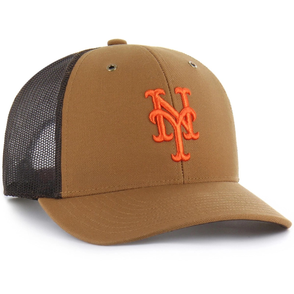 New York Mets Carhartt x 47 Trucker Snapback Hat Adjustable Mens