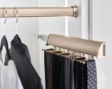 TAG Hardware Synergy 15-Hook Full Extension Telescopic Tie Rack