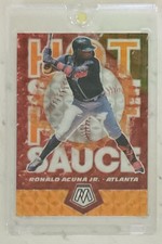 RONALD ACUNA JR. 2021 Panini Mosaic HOT SAUCE ORANGE Mosaic / 99 Braves #HS6