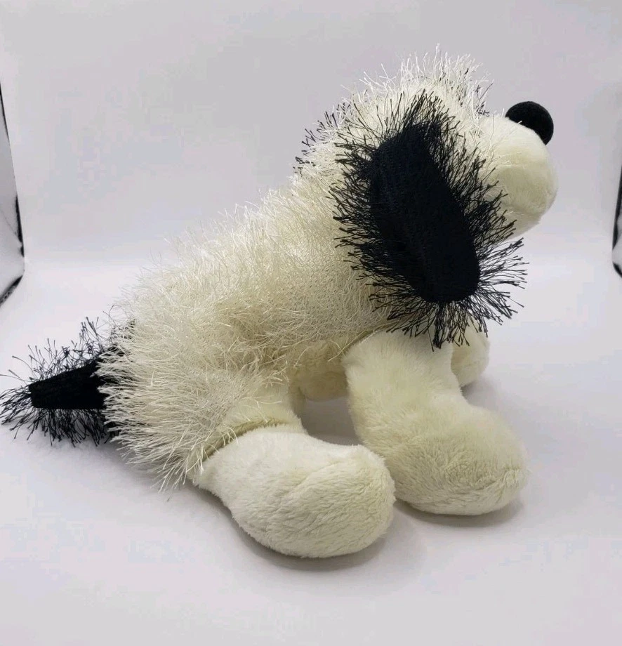 Ganz Webkinz Black & White Cheeky Dog 6" Puppy Black Spot White Plush Toy Hm 192 - Image 4 of 4