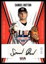 2019 USA Stars & Stripes 15U  Signatures Red Ink Samuel Dutton Auto USA #15U-SD
